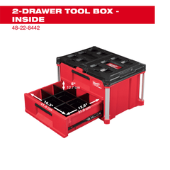 Hộp đựng dụng cụ 2 ngăn PACKOUT™ Milwaukee 48-22-8442