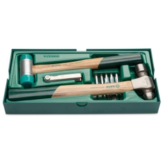 Bộ 4 cái dụng cụ cầm tay SATA 09932A - SATA 4 Piece Striking Tool Tray Set, Including 5-PC Punch Set, 32-PC Feeler Gauge Set, 24oz Hickory Ball Pein Hammer and 11oz Finish Hammer