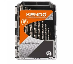 Bộ mũi khoan kim loại HSS (10 cái) Kendo 11603033