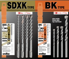 SDXK8.0x210 -Mũi khoan BêTông Chuôi SDS-Plus UNIKA (SDXK Type)