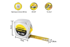 Thước cuộn Powerlock 8m Stanley STHT33428-8