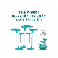 Bộ 8 chìa lục giác tay cầm chữ T  THHW80816 TOTAL