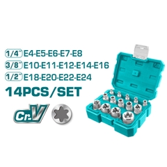 Bộ 14 đầu tuýp loại E THKTETS0114 TOTAL