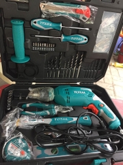 Bộ máy khoan búa 101 món 650W THKTHP1012E TOTAL