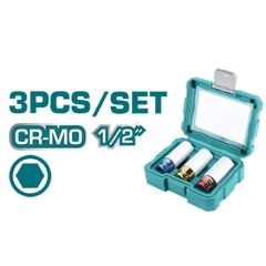 Bộ 3 đầu tuýp lục giác THMLNS031 TOTAL