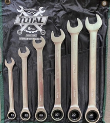 Bộ cờ lê miệng vòng 2 chiều THT102RK061 TOTAL