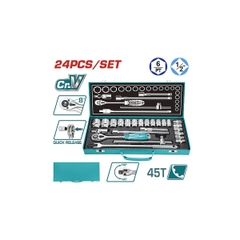 Bộ 24 cái đầu tuýp 1/2inch THT121242 TOTAL