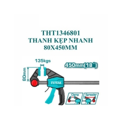 Thanh kẹp nhanh 80*450mm THT1346801 TOTAL