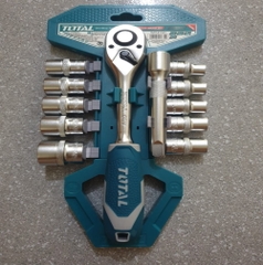 Bộ 12 cái socket (1/2 inch) & cần 2 chiều THT141121 TOTAL