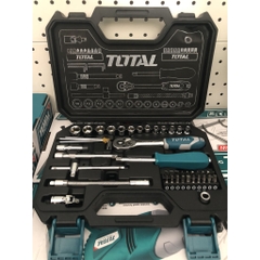 Bộ 45 Socket (1/4 inch) & cần 2 chiều THT141451 TOTAL