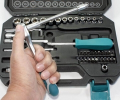 Bộ 45 Socket (1/4 inch) & cần 2 chiều THT141451 TOTAL