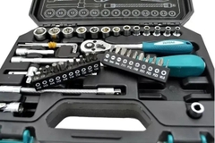 Bộ 45 Socket (1/4 inch) & cần 2 chiều THT141451 TOTAL