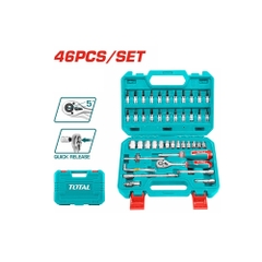 Bộ 46 đầu tuýp 1/4 inch THT141462 TOTAL