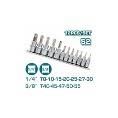 Bộ 12 đầu tuýp lục giác bông sao THT1438121 TOTAL