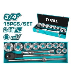 Bộ 15 đầu tuýp 3/4 inch THT341151 TOTAL