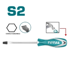 Tua vít dẹp đóng xuyên (144/T) THTGTS6125 TOTAL