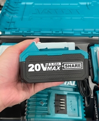 Bộ 4 pin TFBLI2053 và 1 sạc đôi TFCLI2034E dùng pin 20V TFBCLI20245 TOTAL