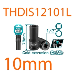 Đầu tuýp tác động sâu 1/2 inch 10mm THDIS12101L TOTAL