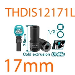 Đầu tuýp tác động sâu 1/2 inch 17mm THDIS12171L TOTAL