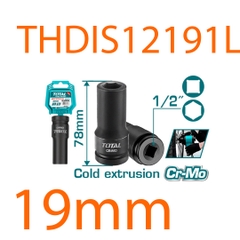 Đầu tuýp tác động sâu 1/2 inch 19mm THDIS12191L TOTAL