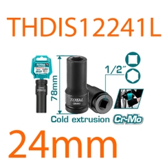Đầu tuýp tác động sâu 1/2 inch 24mm THDIS12241L TOTAL