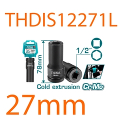 Đầu tuýp tác động sâu 1/2 inch 27mm THDIS12271L TOTAL