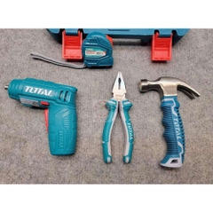 Bộ 38 món bao gồm máy siết vít TSDLI0404 dùng pin 4V THKTHP10386 TOTAL
