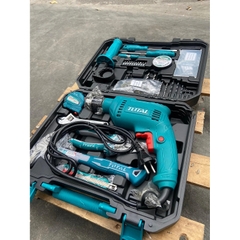 Bộ 115 món bao gồm máy khoan búa TG1061356E THKTHP1152C TOTAL
