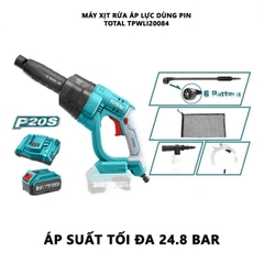 Máy xịt rửa dùng pin 20V TPWLI2008 TOTAL