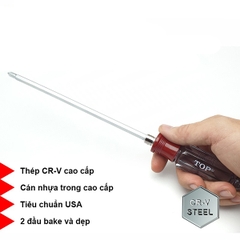 Tua vít 2 đầu cán trong (6 x 200mm) TOP TSD-0225