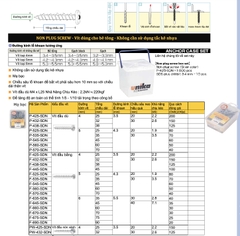 F-690-SDN -Vít bê tông (Không cần tắc kê)