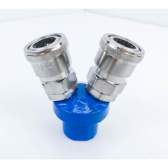 Đầu nối nhanh khí nén chia 2 WADFOW WQP0523