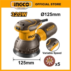 Máy Chà Nhám Tròn 320W- 125Mm RS3216 INGCO