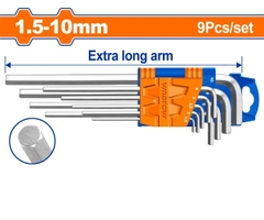 Bộ 9 Chìa Mở Lục Giác 1.5- 10Mm WHK1292 WADFOW