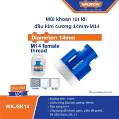 Mũi khoan rút lõi đầu kim cương 14mm WADFOW WKJ5K14
