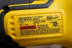 Dewalt DCG413BM2 Máy mài góc pin 20Vmax/BL (Thân máy + 2 Pin DCB182 4Ah + Sạc DCB1104 + Túi vải)