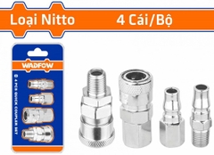 Bộ 4 đầu nối hơi 1/4