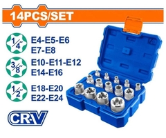 Bộ 14 Đầu Tuýp Loại E WST3D14 WADFOW