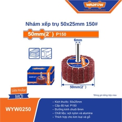 Nhám xếp trụ 50x25mm 150# WADFOW WYW0250