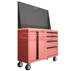 Tủ dụng cụ 122cm - 04 hộc kéo màu đen/đỏ CSPS VNDTC61002BB1-4