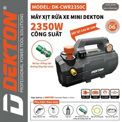 Máy rửa xe chỉnh áp dùng điện Dekton DK-CWR2350C