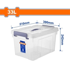 Hộp Nhựa Trữ Kho Trắng Trong 33L WTB2335 WADFOW