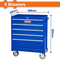 Tủ Đựng Dụng Cụ 5 Ngăn Kéo 688X458X735MM WCS2A05 WADFOW