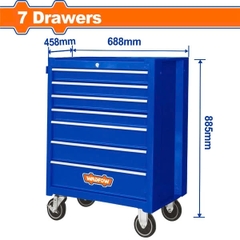 Tủ Đựng Dụng Cụ 7 Ngăn Kéo 688X458X735MM WCS2A07 WADFOW