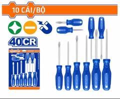 Bộ 10 Tua Vít Dẹp & Bake WSS2410 WADFOW