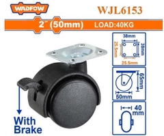 Bánh xe đẩy cố định có khóa 2