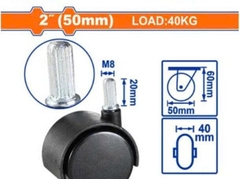 Bánh xe đẩy cố định có khóa 2