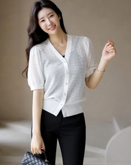 Áo len cardigan Hàn Quốc 081814