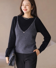 Set áo len nữ Hàn Quốc 121617