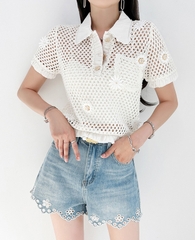 Áo thun lưới Hàn Quốc 081410